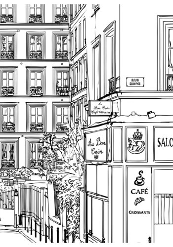 ARTGEIST Fototapet - En gtur gennem Paris' gader (flere strrelser)