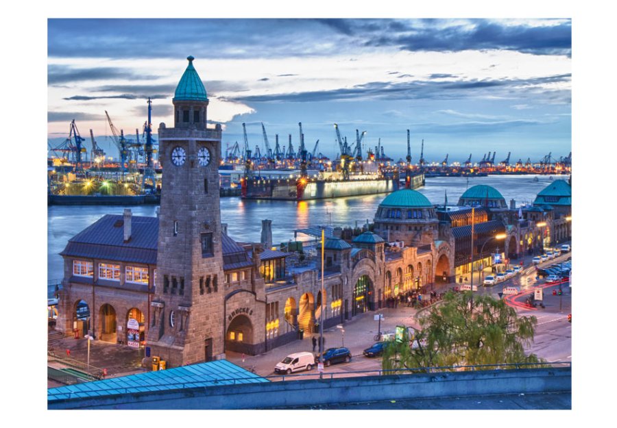 ARTGEIST Fototapet - St. Pauli Landing Stages (flere strrelser)