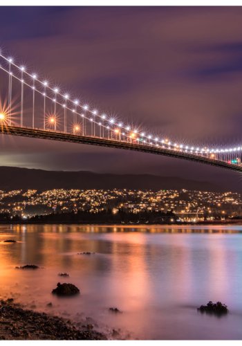 ARTGEIST Fototapet - Lions Gate Bridge i Vancouver (flere strrelser)