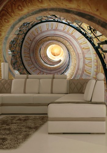 ARTGEIST  Fototapet af Decorative spiral stairs (flere strrelser)