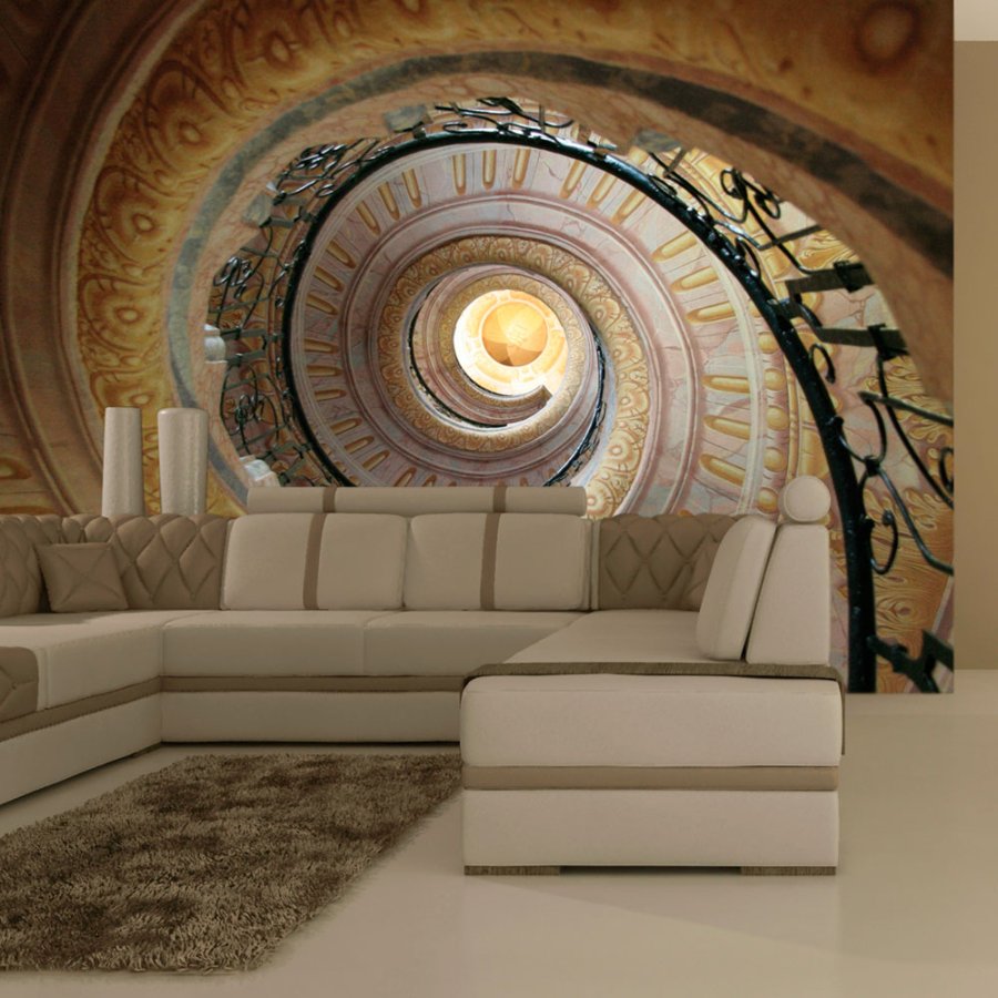 ARTGEIST  Fototapet af Decorative spiral stairs (flere strrelser)