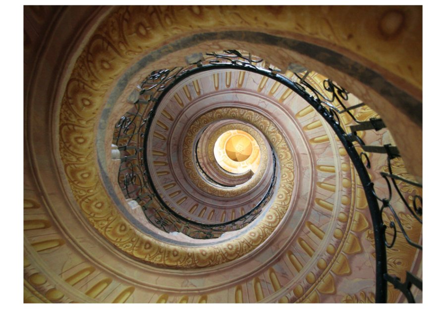ARTGEIST  Fototapet af Decorative spiral stairs (flere strrelser)