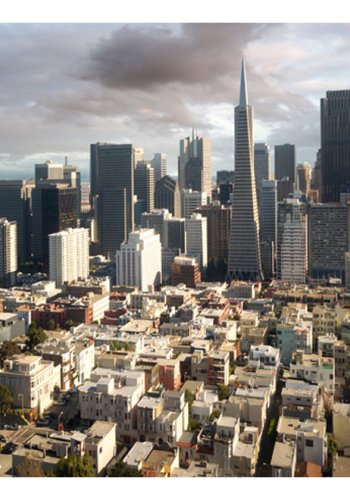 ARTGEIST Fototapet af storby - efterr (flere strrelser)