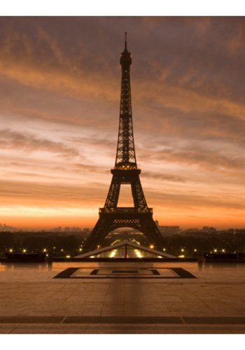 ARTGEIST Fototapet af Paris - Eiffeltrnet ved daggry (flere strrelser)