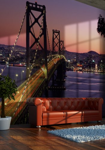 ARTGEIST Fototapet af aften i San Francisco (flere strrelser)