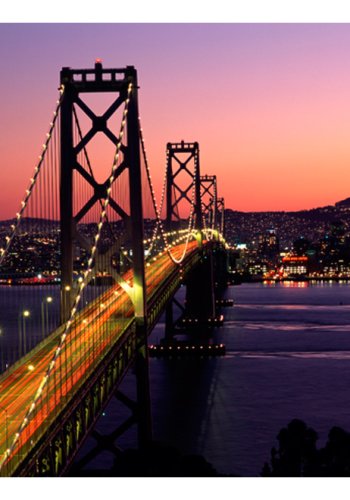 ARTGEIST Fototapet af aften i San Francisco (flere strrelser)