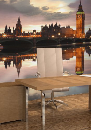 ARTGEIST Fototapet af London - Big Ben om aftenen (flere strrelser)