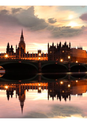 ARTGEIST Fototapet af London - Big Ben om aftenen (flere strrelser)