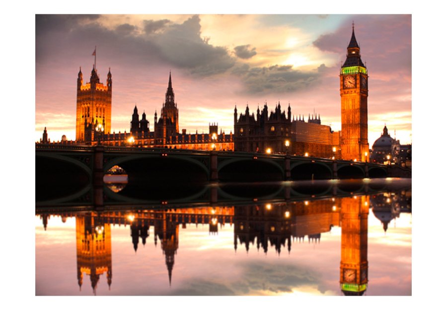 ARTGEIST Fototapet af London - Big Ben om aftenen (flere strrelser)