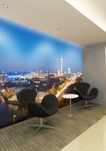 ARTGEIST Fototapet af Berlin by night (flere strrelser)