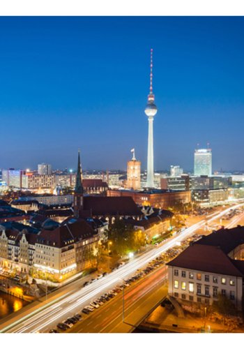 ARTGEIST Fototapet af Berlin by night (flere strrelser)