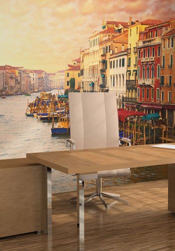 ARTGEIST Fototapet af Venedig - den farverige by p vandet (flere strrelser)