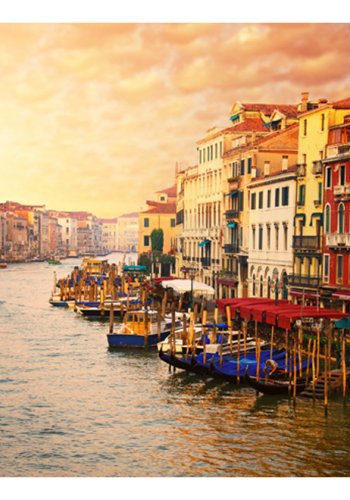 ARTGEIST Fototapet af Venedig - den farverige by p vandet (flere strrelser)