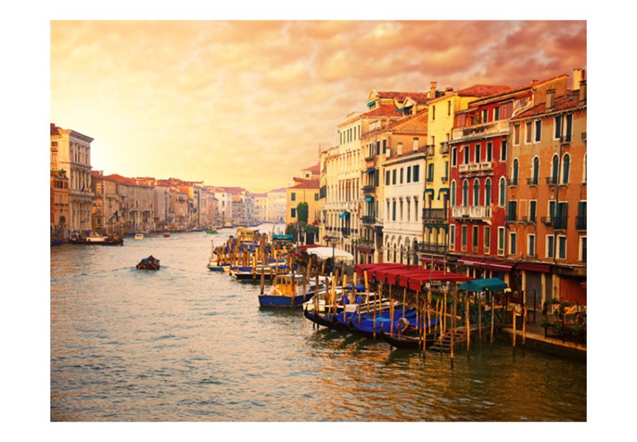ARTGEIST Fototapet af Venedig - den farverige by p vandet (flere strrelser)