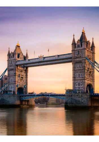 ARTGEIST Fototapet af London - Tower Bridge ved daggry (flere strrelser)