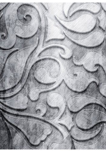 ARTGEIST Fototapet - Slv baggrund med blomstermnster (flere strrelser)