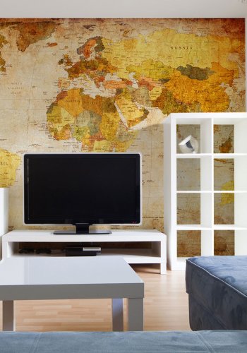 ARTGEIST Fototapet - Old globe verdenskort (flere strrelser)