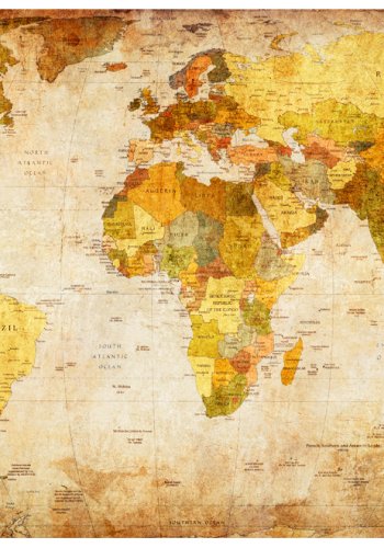 ARTGEIST Fototapet - Old globe verdenskort (flere strrelser)