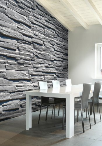 ARTGEIST Fototapet - Gr stenmur (flere strrelser)