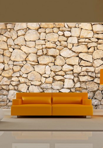 ARTGEIST Fototapet - Stenvg beige (flere strrelser)