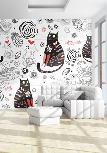 ARTGEIST Fototapet - Katte i krlighed (flere strrelser)