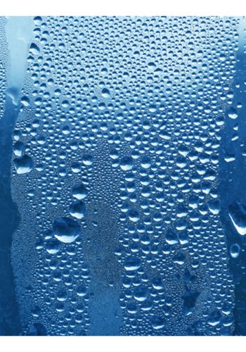 ARTGEIST Fototapet - Vanddrber p blt glas (flere strrelser) 