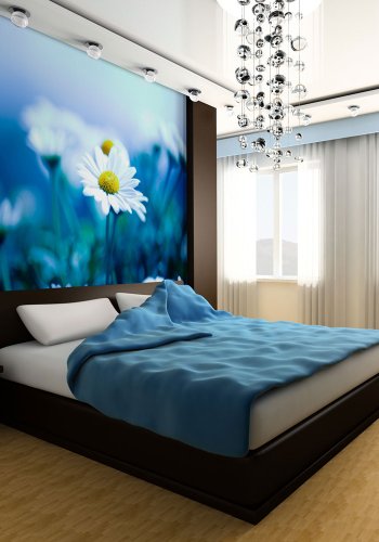 ARTGEIST Fototapet - Tusindfryd p bl eng (flere strrelser)