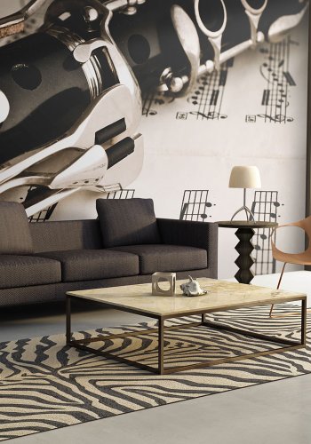 ARTGEIST Fototapet - Klarinet og noder (flere strrelser)