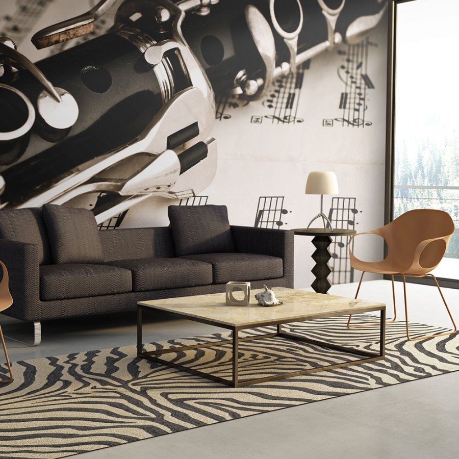 ARTGEIST Fototapet - Klarinet og noder (flere strrelser)