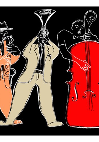 ARTGEIST Fototapet - Musikinstrumenter jazz (flere strrelser)