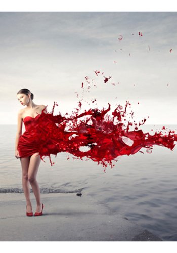 ARTGEIST Fototapet - Red beauty (flere strrelser)