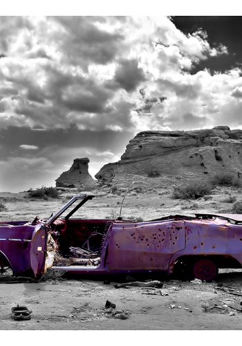 ARTGEIST Fototapet - Retro bil p Colorado Desert (flere strrelser)