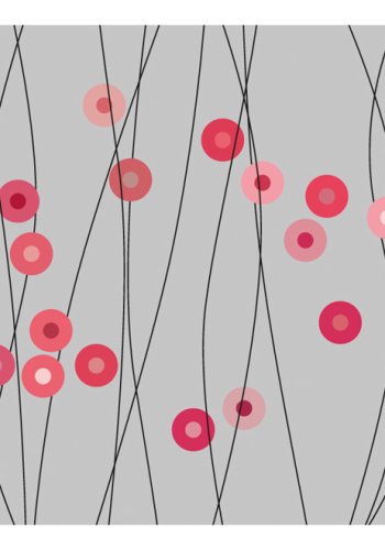 ARTGEIST Fototapet - Rosa knapper (flere strrelser)