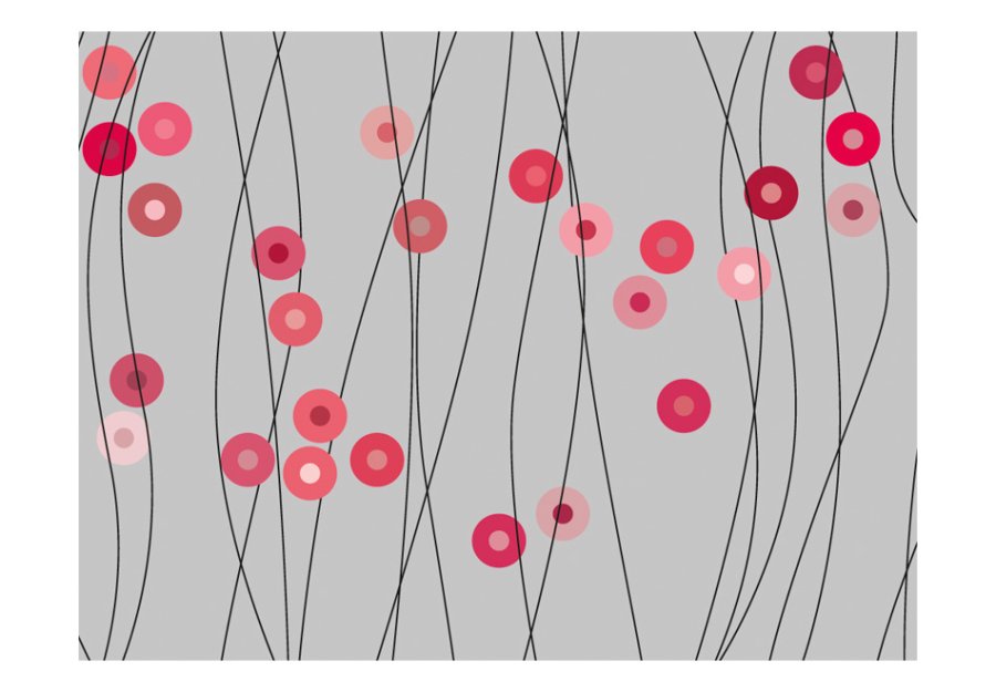 ARTGEIST Fototapet - Rosa knapper (flere strrelser)