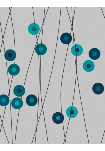 ARTGEIST Fototapet - Azurbl knapper (flere strrelser)