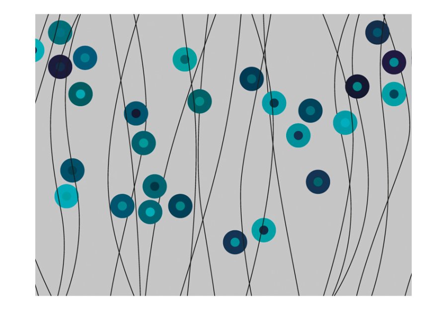 ARTGEIST Fototapet - Azurbl knapper (flere strrelser)