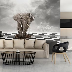 ARTGEIST Fototapet af elefant - Getaway fra Afrika (flere strrelser)