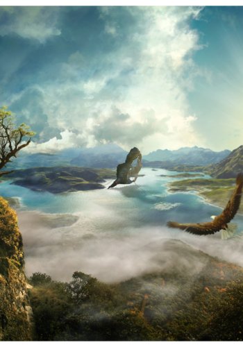 ARTGEIST Fototapet af fugle - Flyvningen over sen (flere strrelser)