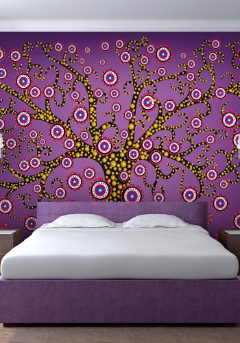 ARTGEIST Fototapet af violet tr - Abstrakt (flere strrelser) 