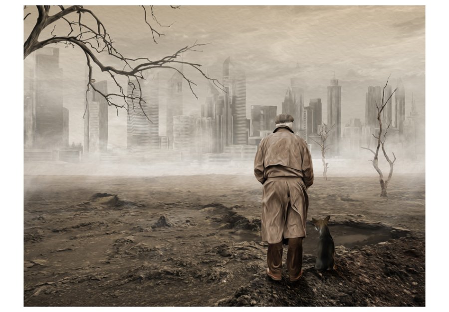 ARTGEIST Fototapet - Ghost city (flere strrelser)