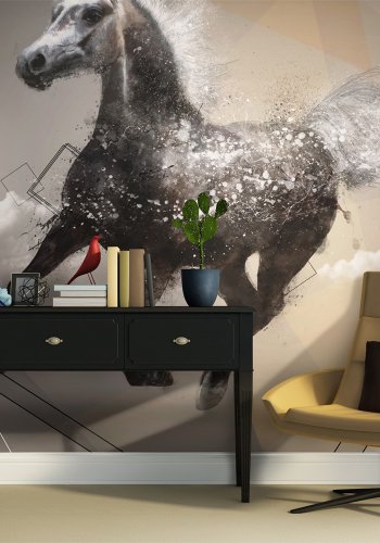 ARTGEIST Fototapet af hest - Escape into dreams (flere strrelser)