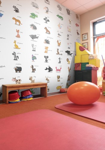 ARTGEIST - Fototapet med dyr og dyrenavne for brn til lring - Flere strrelser