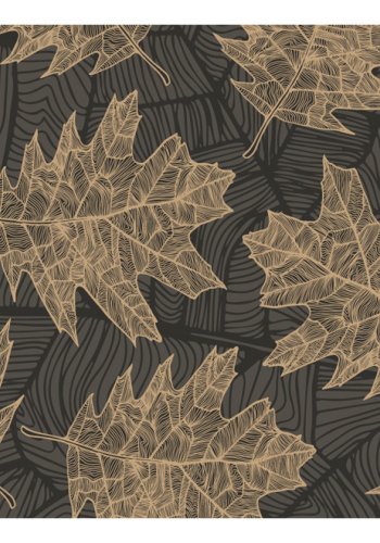 ARTGEIST - Fototapet med efterrs-design og blade - Flere strrelser