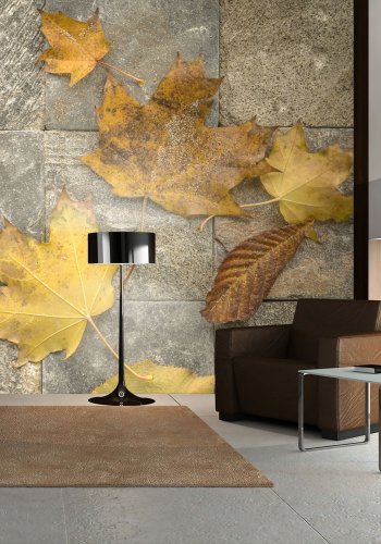 ARTGEIST - Fototapet med efterrs-design og blade - Flere strrelser