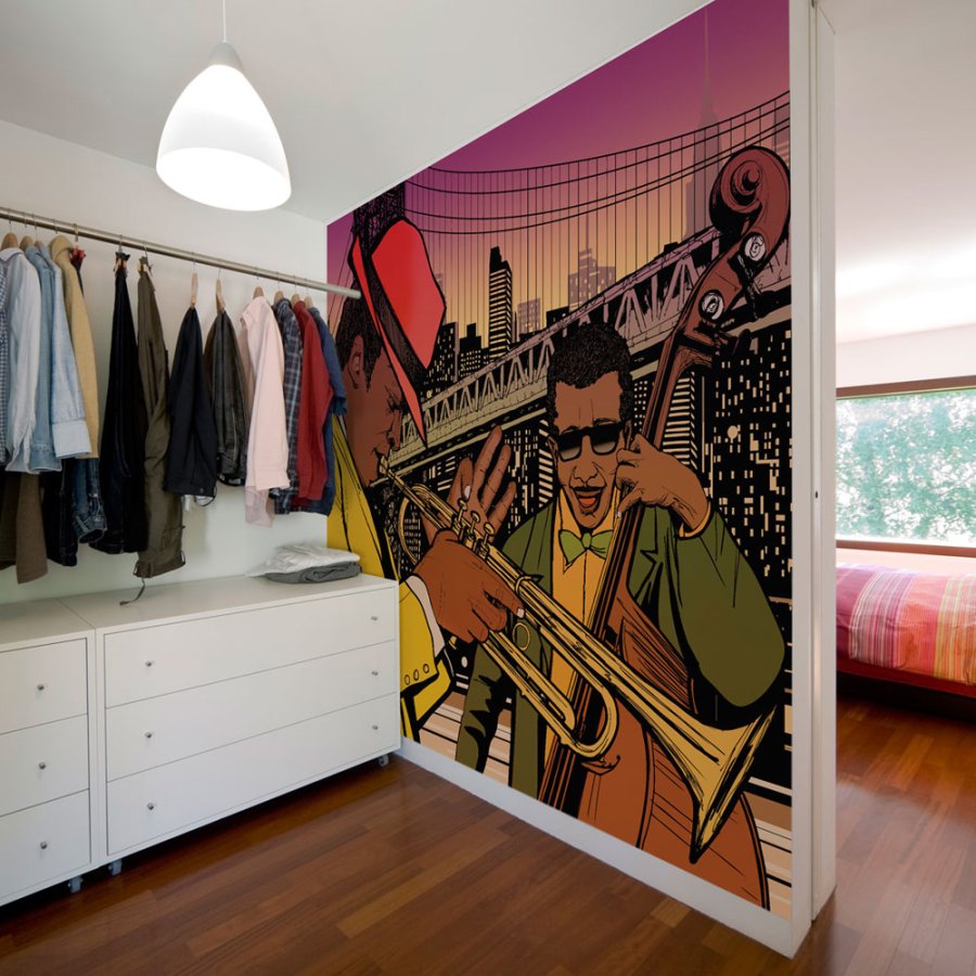 ARTGEIST - Fototapet med jazzmusikere i New York - Flere strrelser