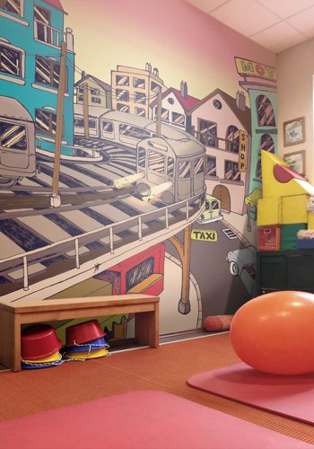 ARTGEIST - Kunstnerisk fototapet af en morgen i en travl storby - Flere strrelser