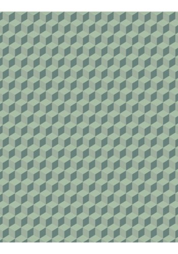 ARTGEIST - Fototapet med terning-design i neutrale grnne nuancer - Flere strrelser