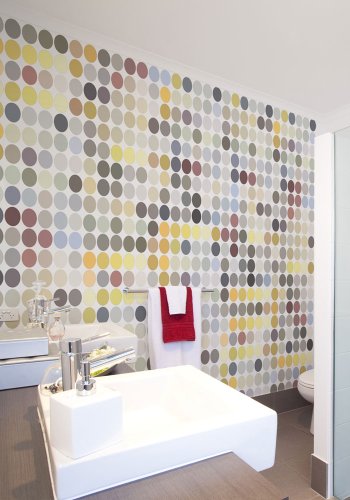 ARTGEIST - Fototapet med farverige prikker i mange nuancer - Flere strrelser