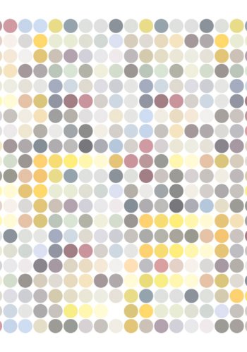 ARTGEIST - Fototapet med farverige prikker i mange nuancer - Flere strrelser