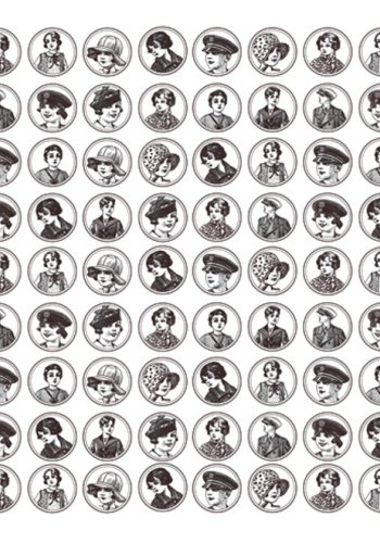 ARTGEIST - Fototapet af portrtter fra 20'erne og 30'erne - Flere strrelser